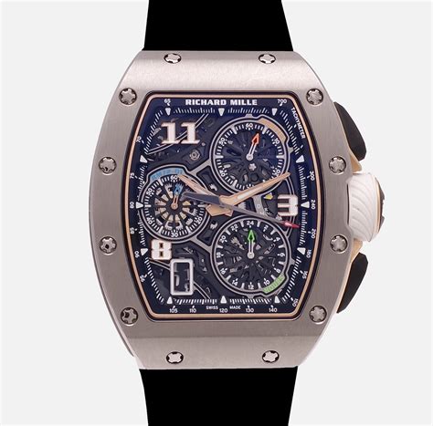 richard mille flyback chronograph men's titanium|richard mille 72 01.